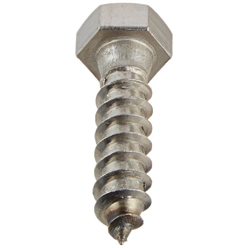 Hillman 832062 3/8 x 1-1/2-Inch Stainless Steel Hex Lag Screws,