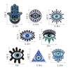 VYNYJOAN 8pcs Evil Eye Iron On Patches, Blue Evil Eye