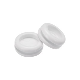 MECCANIXITY Rubber Grommet Mount Dia 16mm Round Double-Sided for Wire Protection White Pack of 20