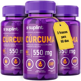 Suplemento de Cúrcuma Curcumina 1569 MG con Pimienta Negra | Complejo para Alivio de Dolor Articular | Apoyo para Inmunidad, Hígado y Digestión | Vegano, Sin OGM | 60 Cápsulas