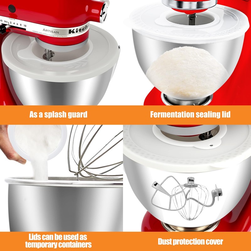 Lid for Stand Mixer, Compatible with Kitchen Aid 4.5-5 Quart