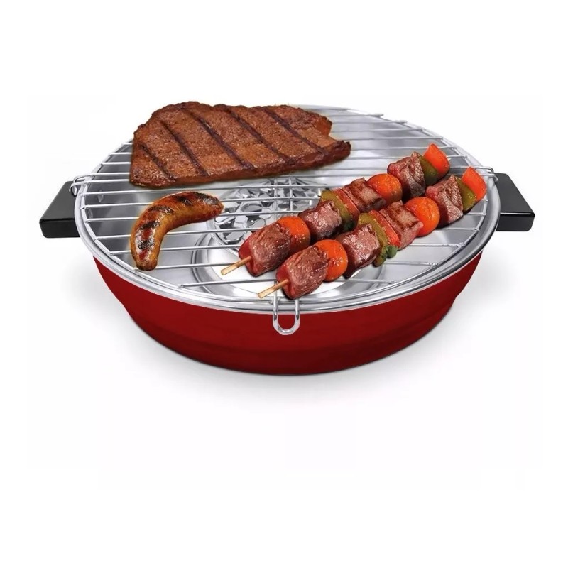 Aquila Practi Asador Sarahi Grill Aluminio Rojo - A7576