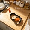 4‑Pack 3.5" Non‑Stick Round Egg Molds w/Silicone Handles, for Fried