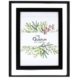 Portarretrato Dristin 5x7 Negro Vidrio Esmerilado