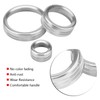 3Pcs Car Center Control Multimedia Knob Circle Cover Trim for