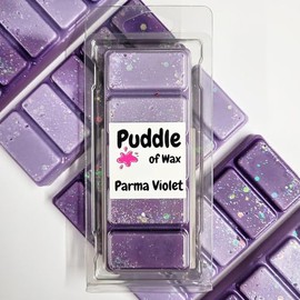 Puddle of Wax - Parma Violet Soy Wax Melt Snap Bar - 50g - Sweet Scent - Vegan Friendly - Made in the UK
