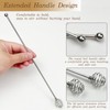 Stainless Steel Coffee Stir Sticks – 4 Pack Reusable Swizzle