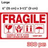 Fragile This Way Up Handle With Care Stickers Large 15