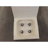 Original Skoda 000071215C Valve Caps Set Chrome / Black