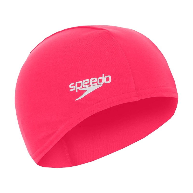 Speedo Junior Polyester Swimming Cap | Kids Swim, Black, One