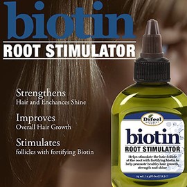 Difeel Estimulador de raíces con biotina 2.5 oz. - Estimulador de folículos para el crecimiento del cabello