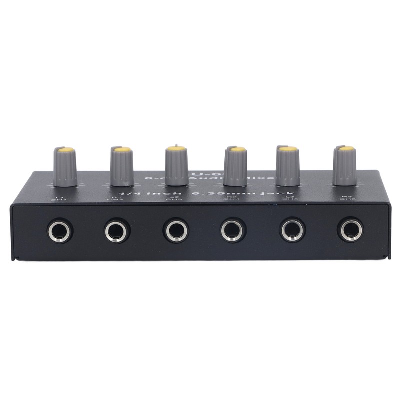 6 Channel Compact Audio Mixer Mono Stereo Switching 6 in