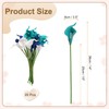 HARFINGTON 20pcs Artificial Calla Lily Fake Silk Flowers Bouquet Real
