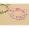 AIMALL 3 PCS Bohemian Style Wax Woven Wave Bracelet and