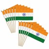 India 12x18in Stick Flag - 1 dozen pack