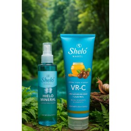 Kit Hielo Mineral Crema Vrc Shelo Nabel Regalo Aloe Vera Menta