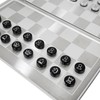 Metal Pocket Chess Set, Portable Foldable Travel Magnetic Mini Checkers