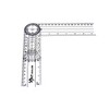 A2ZSCILAB Plastic 8" Spinal Goniometer 360 Degree ISOM Physical Therapy