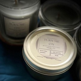 Turn me on, scented candle, for men, black coral and moss, sexy, grown, gift, Christmas - SIze: 8oz