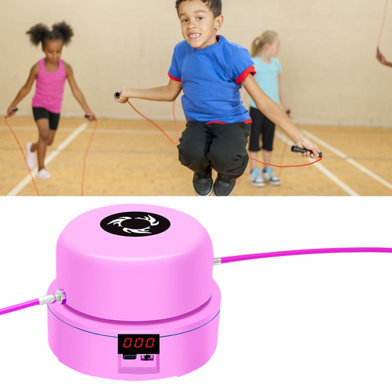 Jump Rope Machine Adjustable 1‑10 Speed Level Wireless Remote Control