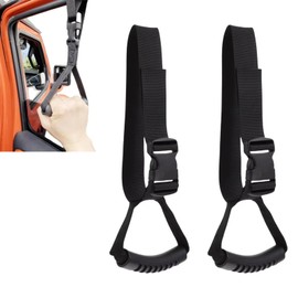 2 Pack car Handle Assist, Adjustable Door Handle Assist with Nylon Grip, Portable Vehicle Support armrest, Mobility Assist Safety Handle for Seniors