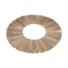 Wall Mirror Make Up Tapestry Decorative Grass Woven Round Hanging