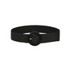Verdusa Women's Round Buckle Elastic Straw Belts Boho Waist Belt