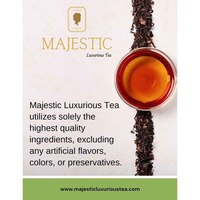 Majestic Tea HIBISCUS TEA, Herbal Refreshment| Crimson Tea| Hibiscus Flowers-