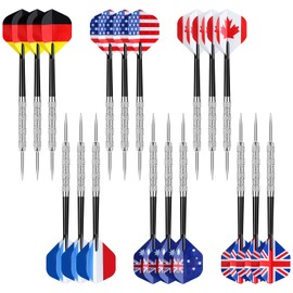 Accmor Metal Tip Darts, Steel Tip Darts, Professional Metal Darts, Darts Metal Tip Set, Metal Darts for Dartboard,18 pcs ﻿
