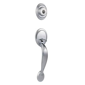 Kwikset 687DA-LIP-S Dakota Single Cylinder Handleset from The Series Featuring SmartKey, Exterior Only - Satin Chrome