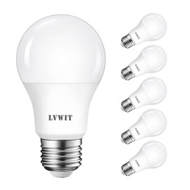 LVWIT LVWIT LED E27 Birne 60W Kaltwei? 6500K, ultrahell 806 lm, matte LED Lampe (6er Pack)