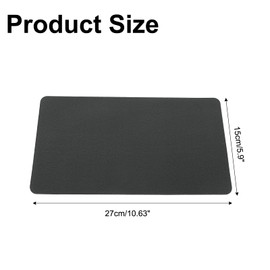 Unlorspy Black Car Dashboard Anti-Slip Mat, 27 x 15 cm Universal PVC Non-Slip Pad for Car Dash Accessories (Medium Size/Non-Adhesive/Car Texture)