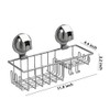 TESOT Suction Cup Shower Shelf, Shower Caddy Soap Dish with