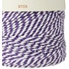 Quality Baker's Twine 100m -Violet/White Stripe 100% Cotton