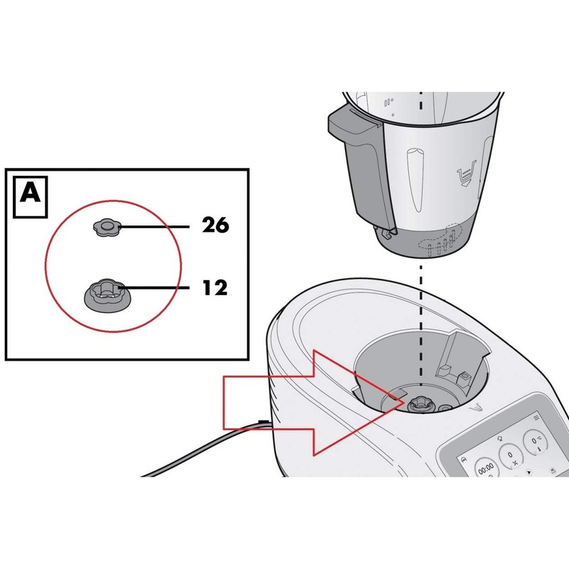 Monsieur Cuisine Connect Transmission Guide with Flowers 5 Branches Smart