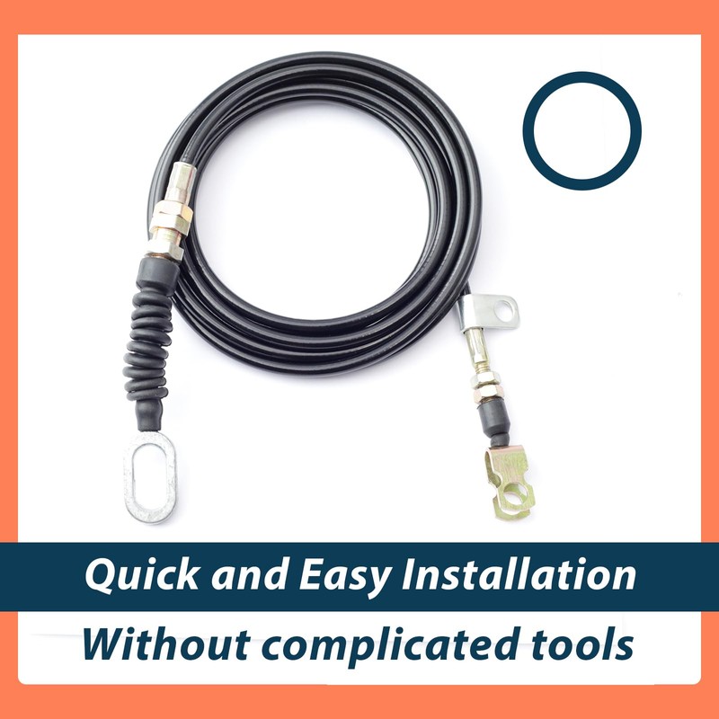 Lisnhlin AM130237 Accelerator Pedal Throttle Cable Compatible with John Deere