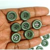MajorCrafts® 48pcs 15mm Thick Edge 4 Holes Round Resin Sewing