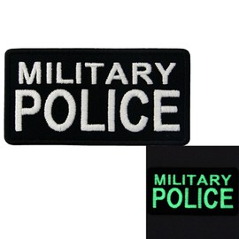 Military Police Glow-in-the-Dark Embroidered Velcro Patch