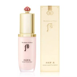 The Face Shop 더후 공진향 미 벨벳 프라이머 베이스 40ml 모공 밀착 커버력 좋은 메이크업 기초 Duhua Gongjinhyang Mi Velvet Primer Base 40ml Pore-Perfecting Makeup Foundation
