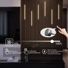 HAMRVL Black LED Recessed Lighting Kit - 6 PCS 16-Inch