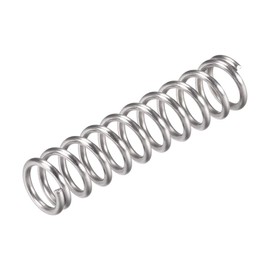 TA-VIGOR 10Pcs Extended Compressed Spring, 12mm OD,1.6mm Wire Size,50mm Length Durable Stainless Steel Small Dual Hook Tension Spring for Furniture Screen Doors Repair Projects