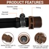 LECTO Rain Bird Drip Irrigation PVC Adapter, Universal Fit for
