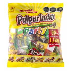 de la rosa Pulparindo Party Mix  90 Ct /Surtido Pulparindo Party De La Rosa 1.2kg