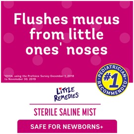 Little Remedies Little Remedies Sterile Saline Nasal Spray for Baby and Newborn, 3 Oz, 3 Pack