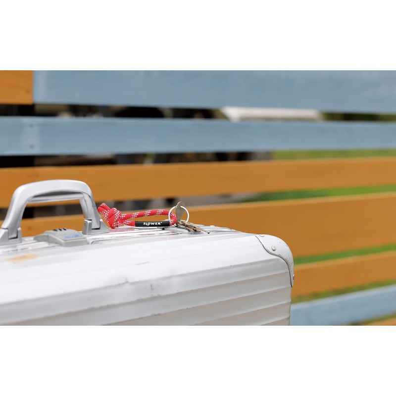 SLOWER SLW593 Rope Keychain, Paracord Key Chain, Outdoor Black PEBBLE