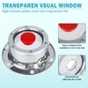 CheeMuii 2 Pack 343-4009 Trailer Hub Caps with Oil Window