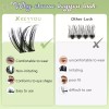 Kiyu 키유 래쉬 클러스터 144Pcs D 컬 엔젤 속눈썹 연장