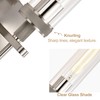 Brushed Nickel Bathroom Vanity Light, Wall Sconces Set of 2