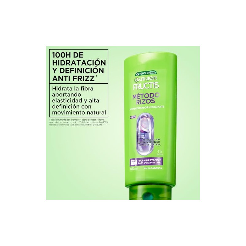 Garnier Fructis Acondicionador Método Rizos Hidratante 650 ml