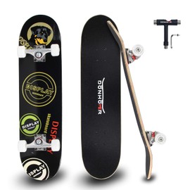 DONHOMER Skateboards 31" Standard Skateboard for Adults/Kids Girls/Boys with T-Tool